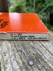 3M Scotch Leader Tape 1/4″ x 1500 ft • Reel to Reel • 1.5 Mil Polyester, White