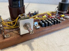 Custom Tube Amp Breadboard Project Amperex 6K6 6SC7 Cumaru Wood Base