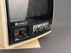 Vintage HITACHI Cube Style TRANSISTOR TV MODEL I-48; Circa 1976