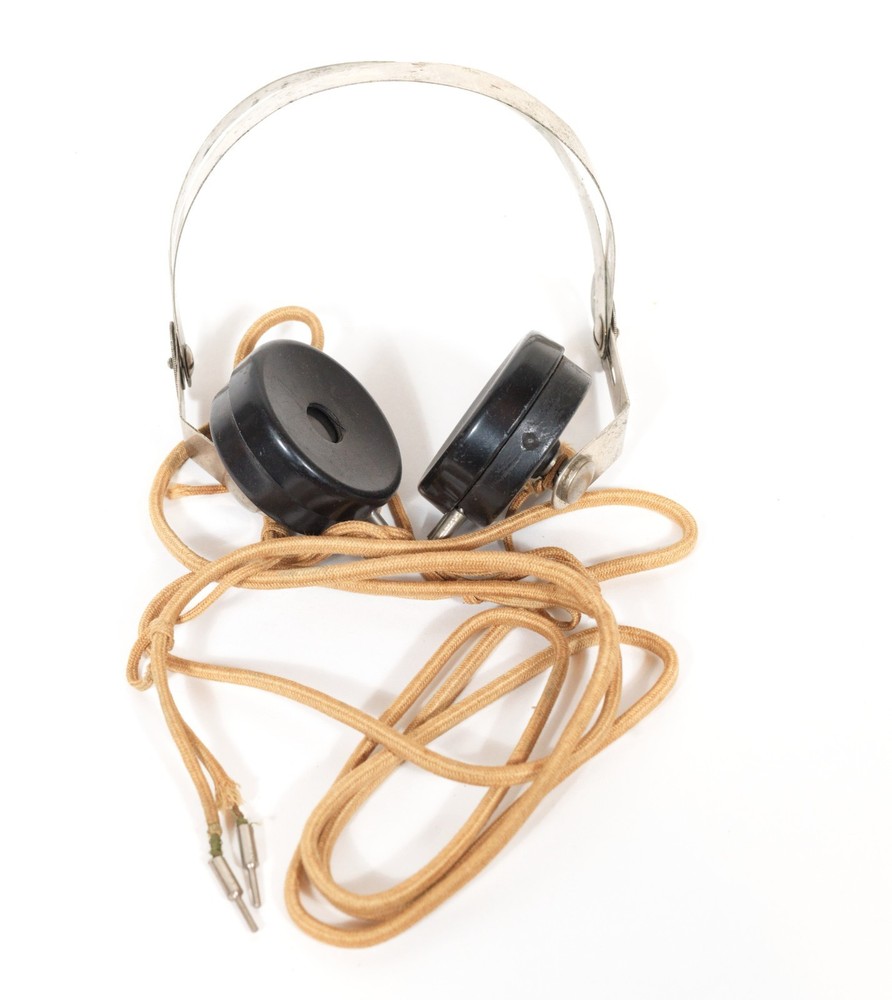 Exc. 1912 Wm. Murdock No. 55 Headphones For Spark Era Wireless Radio * Working