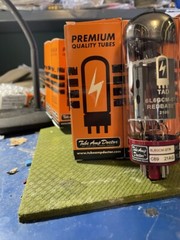 Factory Matched Pair Tube Amp Doctor TAD 6L6 6L6GC 6L6GCM-STR REDBASE