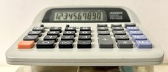 Aurora PR-100B 10-Digit Big Number LCD Screen AC/DC Portable Printing Calculator