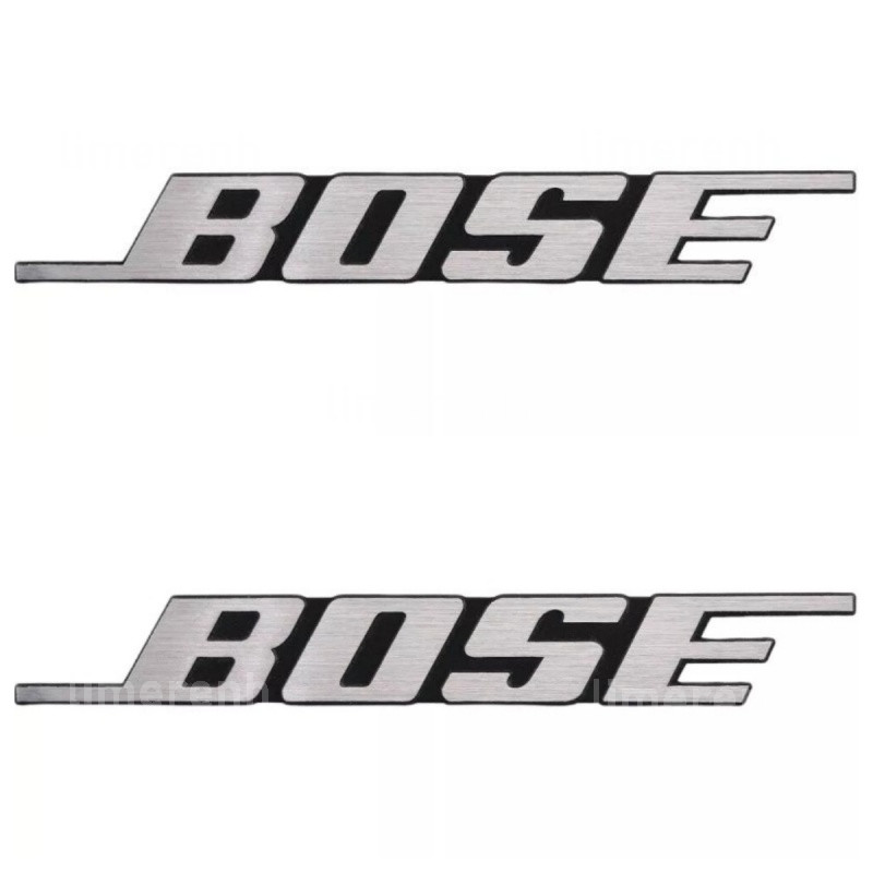 2PCS DIY For BOSE Aluminum logo badge replacement piece 204mm x 27mm