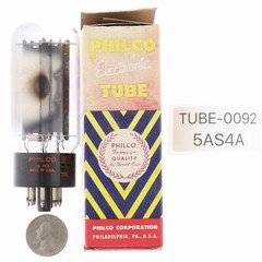 5AS4A TESTED STRONG on TV7 62/40 155% Vacuum Tube NOS Valve Philco 5U4GB 5U4GBEH