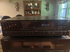 Vintage Hitachi HMA-120AV Power Amplifier & HPT-120AV Preamplifier Tuner Stac