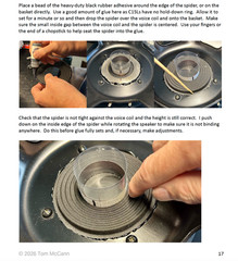Jensen C15L C8287-2/3/5/9/10 16 Ohm complete recone kit with photos/instructions