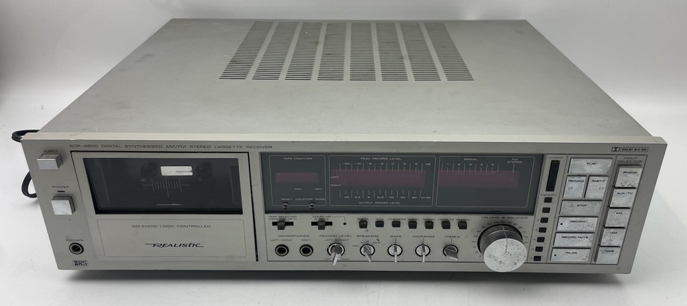 ⭐️ Vtg Realistic SCR-4500 Digital Synthesized AM/FM Stereo Cassette Receiver ⭐️
