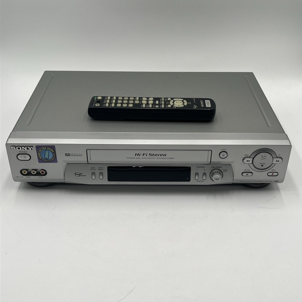 Sony VCR VHS Player SLV-N81 Video Cassette Recorder 4 Head HiFi w/ Remote Tested