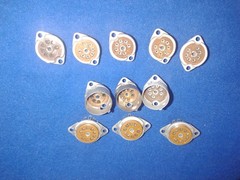 (11) NOS 7 and 9 PIN MICANOL TUBE SOCKETS – TOP OF CHASSIS MOUNT