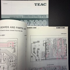 VINTAGE TEAC X-300R/X-300 STEREO TAPE DECK SERVICE/OWNER’S MANUAL