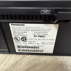 Panasonic PV-V4022-A Blue Line Omnivision 4-Head VHS VCR Player (NO REMOTE)