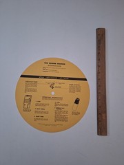 Vintage Paper Disc Record Changer Instructions Vibrant Yellow! Part No. 31545-4