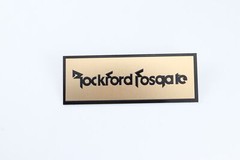 Rockford Fosgate Speaker Custom Made Aluminum Logo Badge 106mm(4.17″)X39mm(1.54″