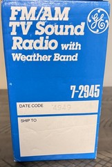 NOS Vintage GE 7-2945A Multiband Radio Mint In Box 1989 Kmart Provenance /Papers