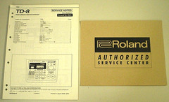 ROLAND TD-8 Percussion Drum Sound Module SERVICE Notes MANUAL w/Circuit Diagrams