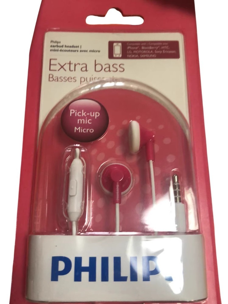 Philips SHE2105 In-Ear Headphones With mic -Pink