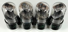 4 Sylvania 12SN7GT 3-hole bad-boy tubes TV7 & AT1000 test good used