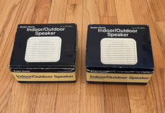 VINTAGE Radio Shack Indoor/Outdoor Mounted Speakers Cat. No. 40-1227A OPEN BOX