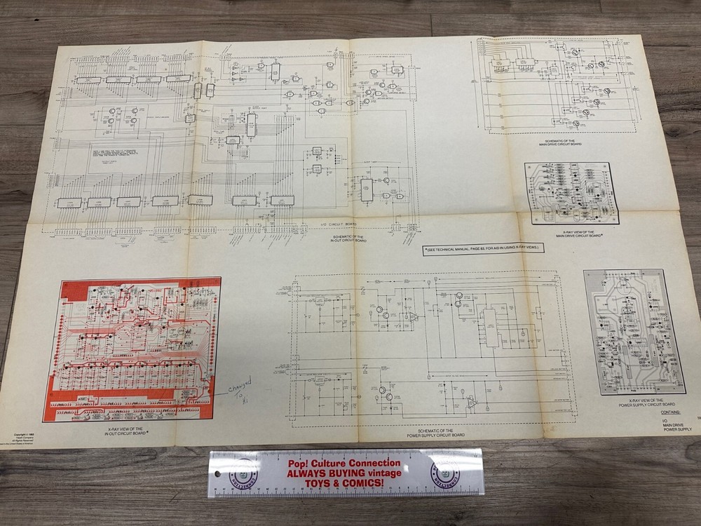 Vintage Heathkit By Zenith ET-18 Robot Original Schematic Main Drive Circuit