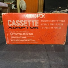 Rare VTG AUDIOVOX Cassette/8-Track Adaptor/Convertor MODEL CA-1