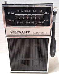 Vintage Stewart – TR-1 – AM FM Portable Radio – Tested – Complete in Retail Box
