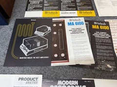 ⭐️LOT Original Dealer Brochures Mcintosh Amplifiers, Preamps, Tuners + Catalogs