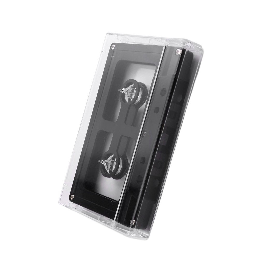 Cassette Case DIY Reel to Reel Cassette Tape Open Audio Plastic Black Q7L25645