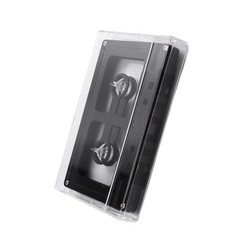 Cassette Case DIY Reel to Reel Cassette Tape Open Audio Plastic Black Q7L25645