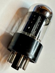 Sylvania 6SN7GTB Chrome Dome Vacuum Tube USA Tested 3900/3700