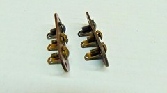 NOS 1940 Vintage 3 Terminal Phenolic Antenna or Speaker Screw Strip set of 2