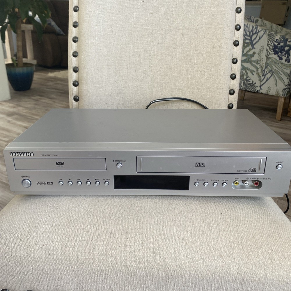 SAMSUNG DVD-V5500 4-Head VCR DVD Combo Player VCR Works **DVD NOT READING