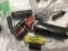 Year 1966 EC vintage Capacitors Lot 300 x Sprague Cornell Pyramid