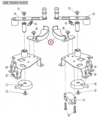 Akai GX-77 SE331429A Escutcheon Arm – Nylon
