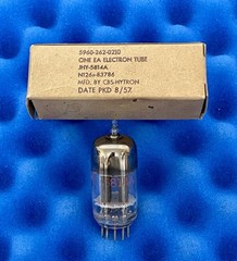 ONE CBS Hytron 5814A Tube / Square Get Amplitrex Tested Strong & BALANCED 12AU7