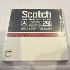 Scotch 290 Magnetic Tape, Blank Reel-to-Reel Recording Tape 7 in Reel