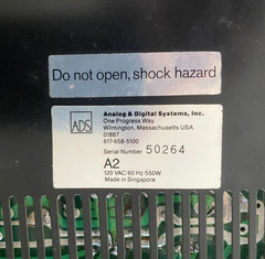 ADS A2 Integrated Amplifier — Fully Functional — Rare ADS Atelier