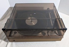 DUAL 1229 Turntable Ch21 Folding Dust Cover Walnut Auto Stop Start Shure M91ED