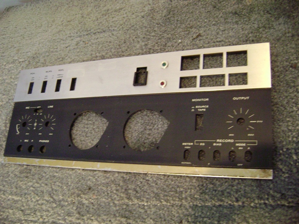 TEAC A-6100/6300 REEL TO REEL TAPE DECK BOTTOM FRONT COVER