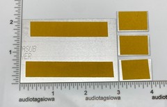 Compact Disc Digital Audio 4 Pieces Custom Made Aluminum Self Stick