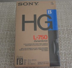 SONY BETAMAX ES-HG L-750 DYNAMICRON VIDEO CASSETTE TAPE BETA – SEALED BLANK NOS