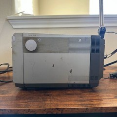 Vintage Panasonic Color Pilot TV 7″ CT-7711A Portable Retro Video Gaming CRT