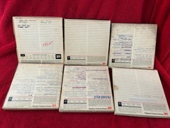 6 SCOTCH 7 “ Blank Reel To Reel Tapes used all With Scotch Leaders Wrong reels