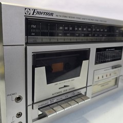 Rare Emerson 6000R Stereo Receiver Cassette 8 Track Player Radio Tested Working