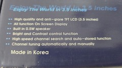 Handheld TFT-LCD TV with FM Radio Tuner