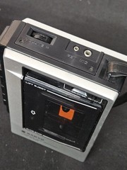 Vintage Sanyo M1000 Cassette Tape Recorder Voice Recorder Tested Works Auto Stop