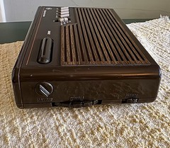 Vintage GE Clock Radio 7-4612A Woodgrain AM/FM Alarm Snooze Tested