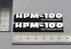 Pioneer HPM-100 Speaker Badge Emblem Logo Name Plate Pair Custom Made IN USA🇺🇸
