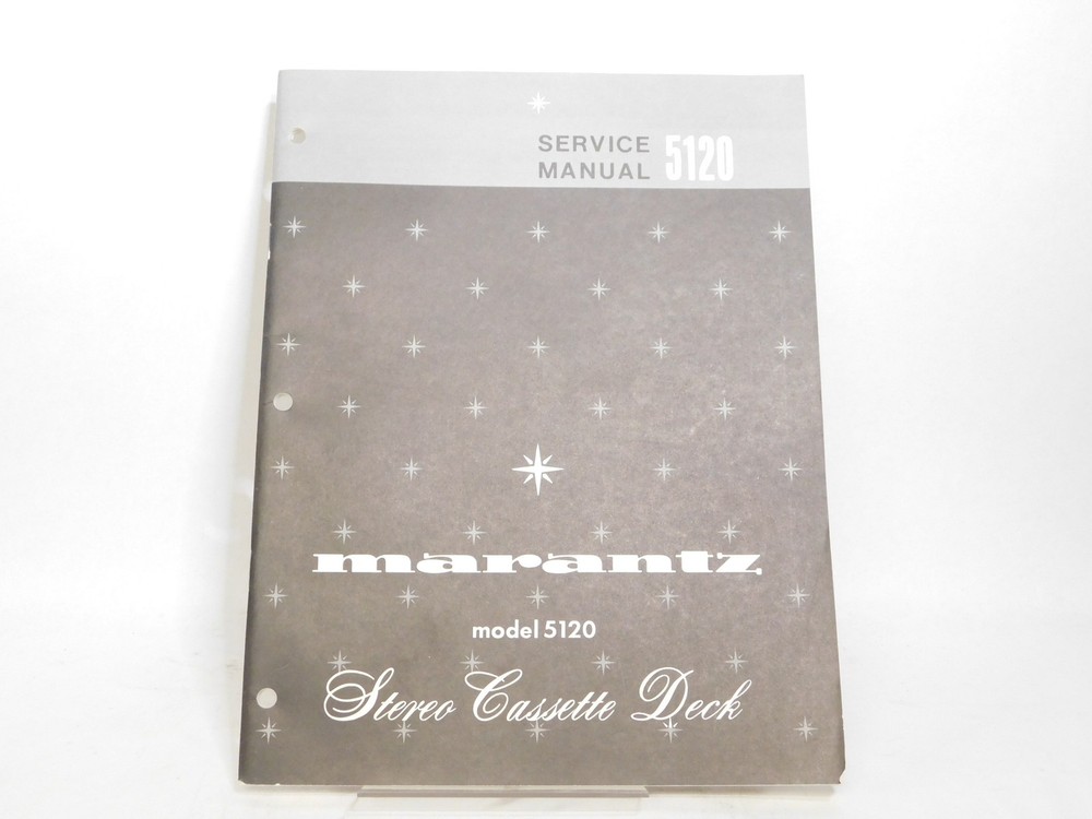 Marantz 5120 Stereo Cassette Deck Service Manual w/ Schematics (original)