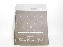 Marantz 5120 Stereo Cassette Deck Service Manual w/ Schematics (original)