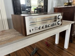Vintage Late 1970’s Technics SA-600 FM/AM Stereo Silver Face Wood Receiver